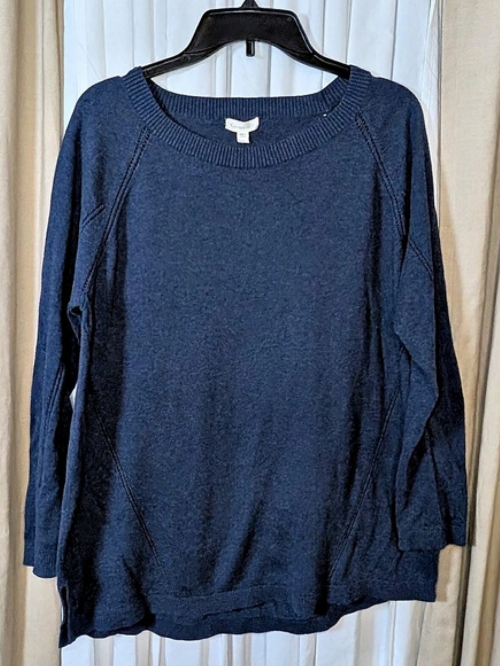 Garnet Hill Organic Cotton Crewneck Sweater Size Medium